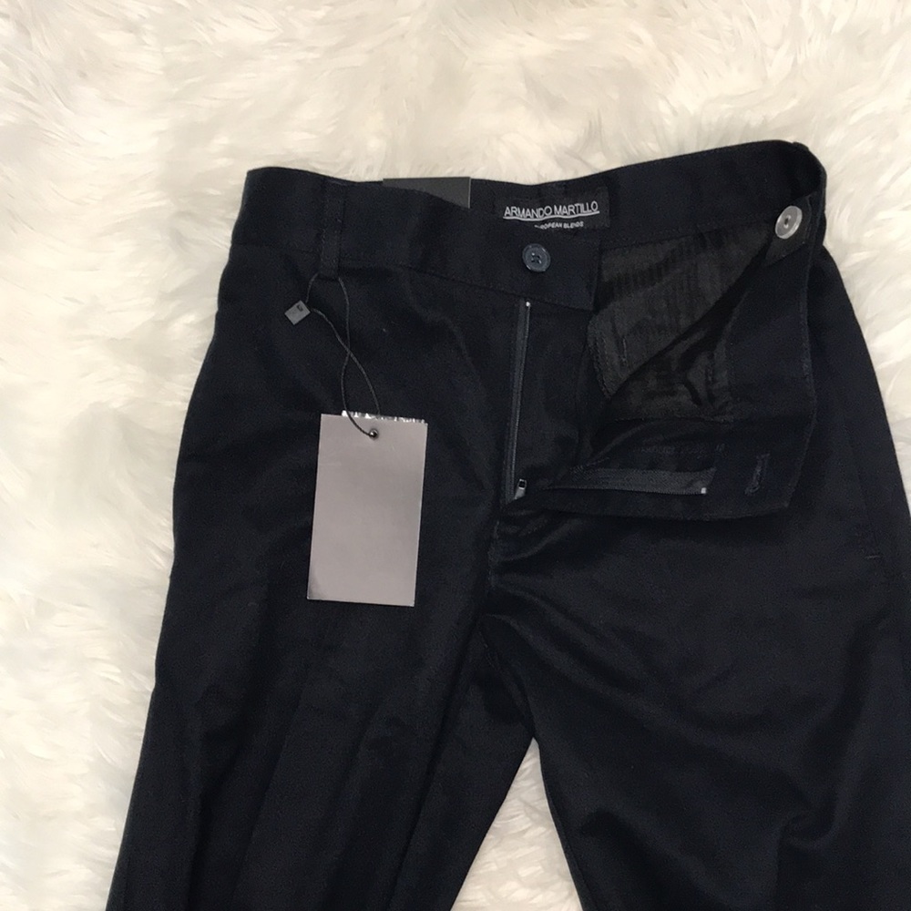 ARMANDO MARTILLO Black Suite Pants Size 8 - Picture 3 of 5